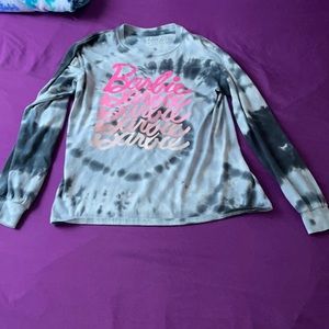 Long sleeve Graphic Tee pink and grey